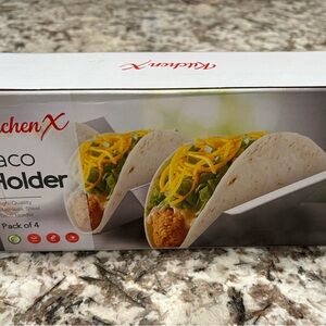 KitchenX Stainless Steel Taco Holder Set